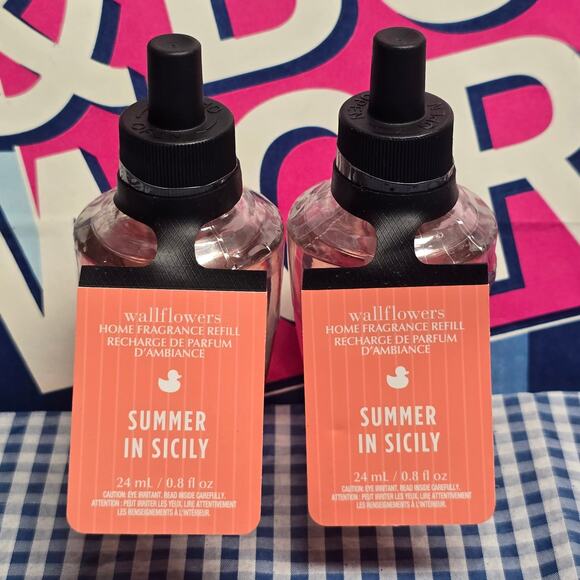 BBW Summer In Sicily Wallflower Fragrance Refill Set - Picture 1 of 2